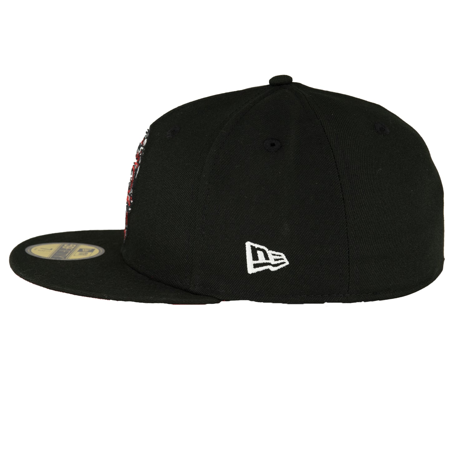 Chicago Bulls Black/Red Sugar Skull New Era 59FIFTY Fitted Hat