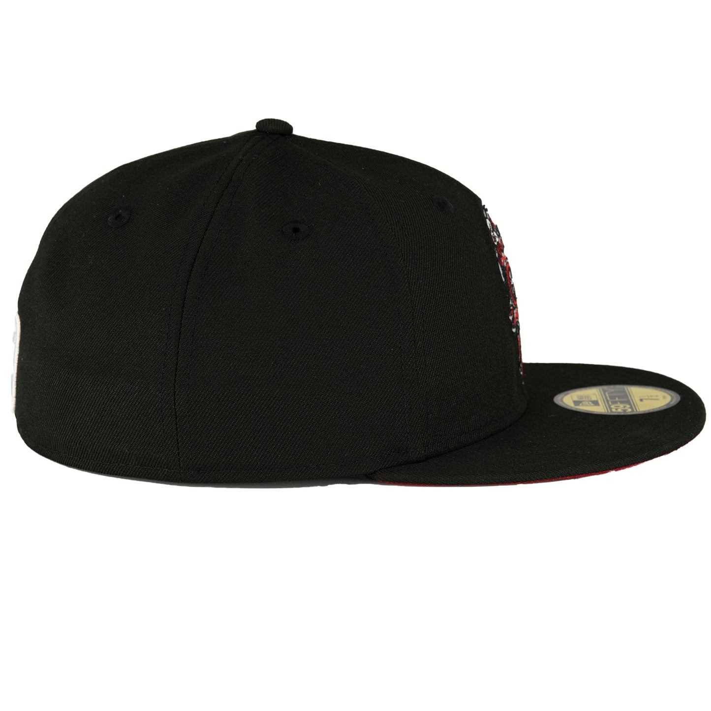 Chicago Bulls Black/Red Sugar Skull New Era 59FIFTY Fitted Hat