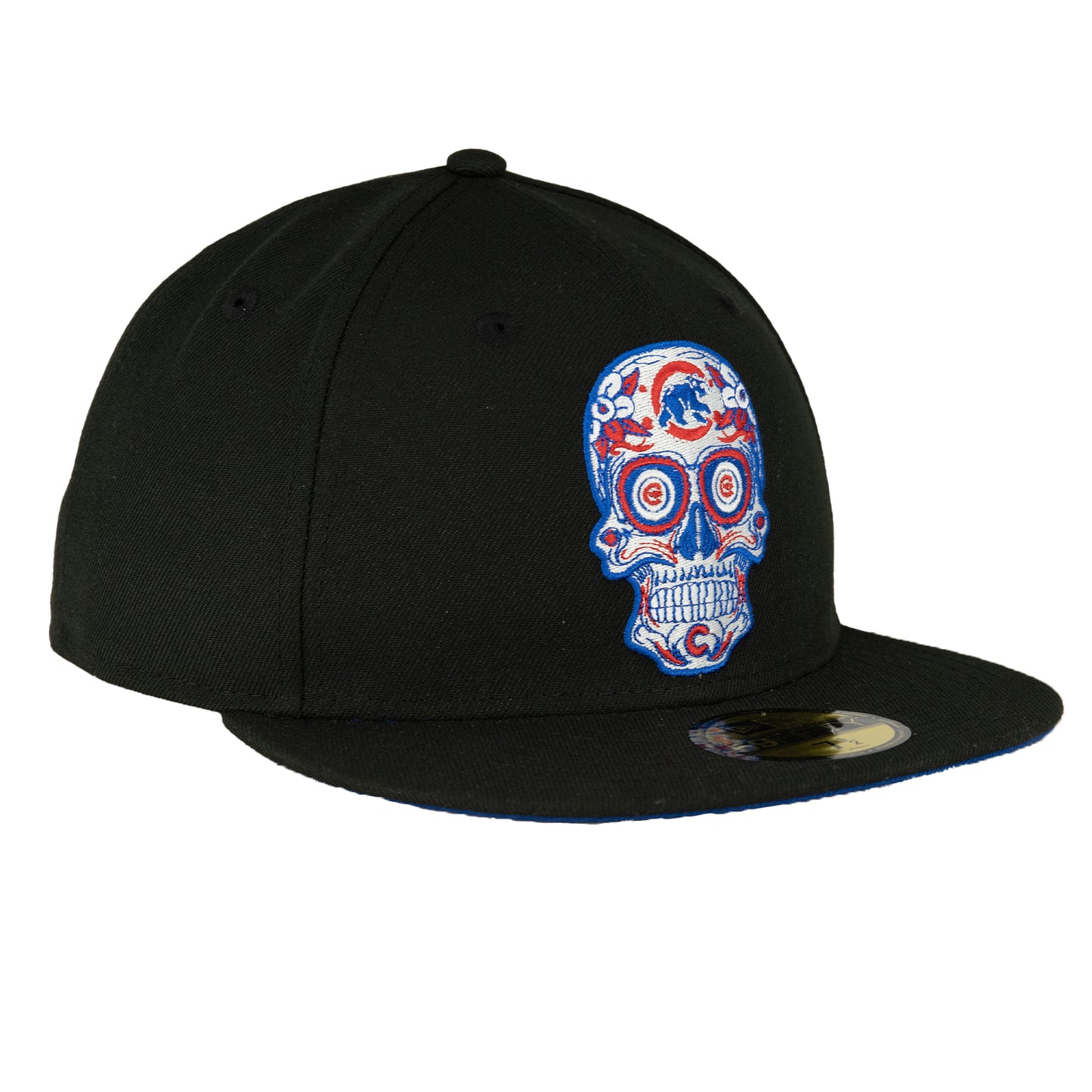 Chicago Cubs Black/Royal Sugar Skull New Era 59FIFTY Fitted Hat