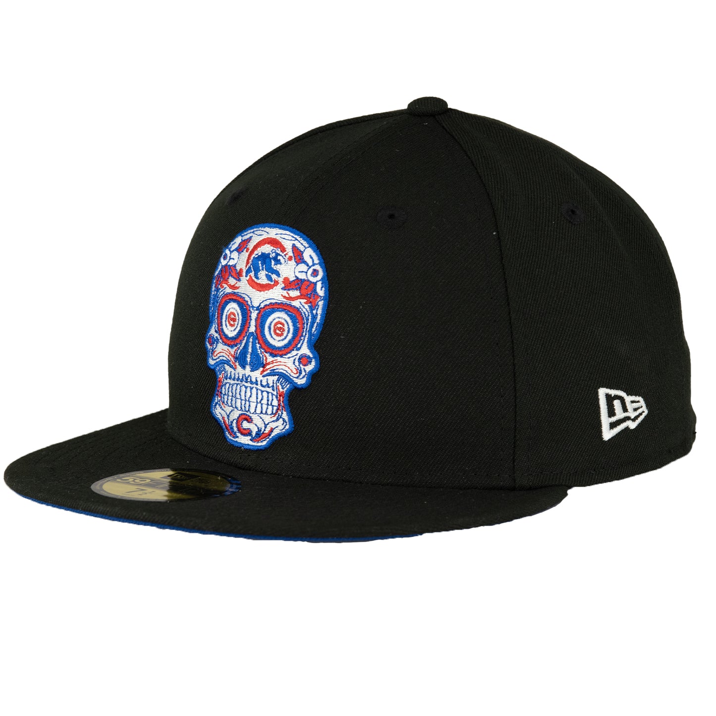 Chicago Cubs Black/Royal Sugar Skull New Era 59FIFTY Fitted Hat