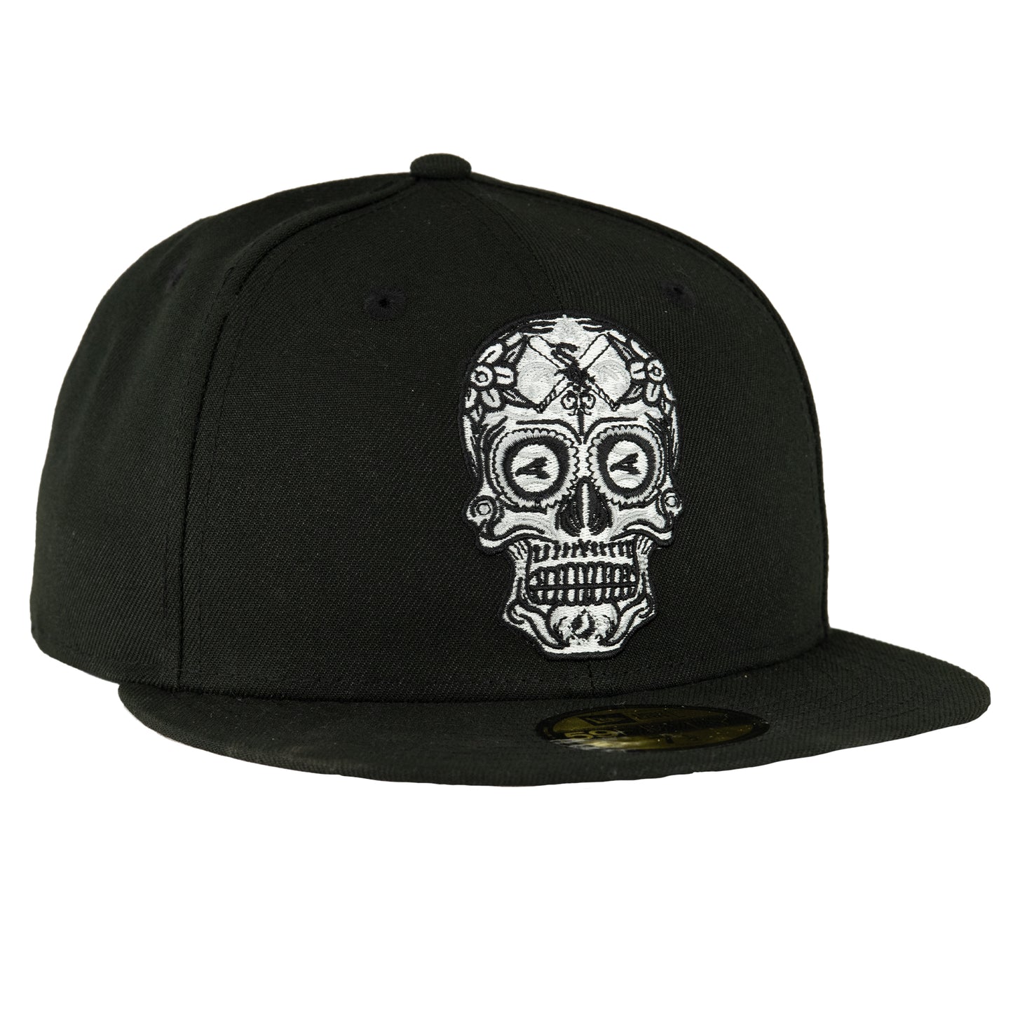 Chicago White Sox Black Sugar Skull New Era 59FIFTY Fitted Hat