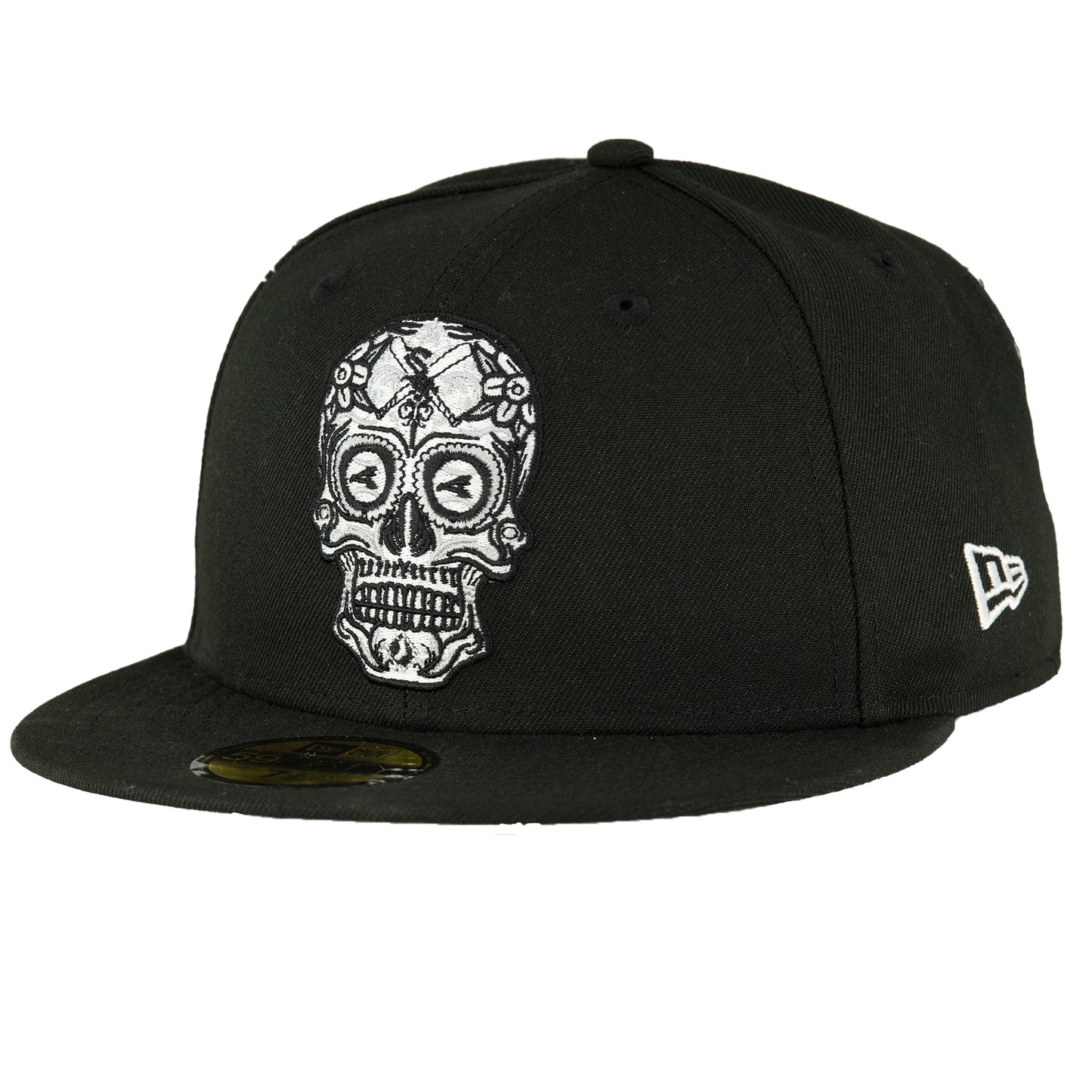 Chicago White Sox Black Sugar Skull New Era 59FIFTY Fitted Hat