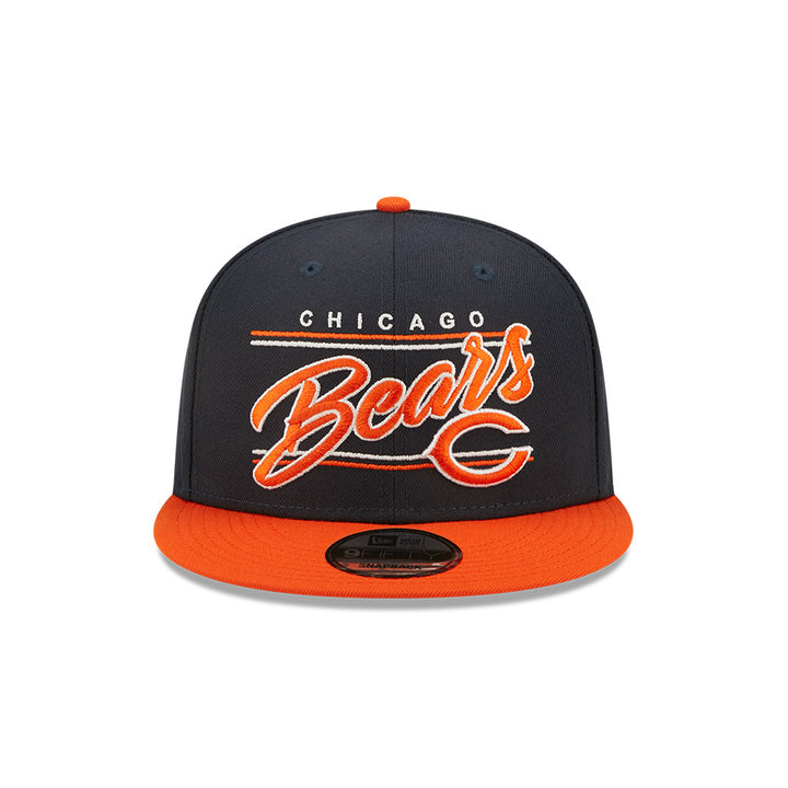 Chicago Bears Team Script New Era 9FIFTY Snapback Hat