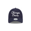 Chicago Bears Navy Throwback New Era 9TWENTY Women's Adjustable Hat
