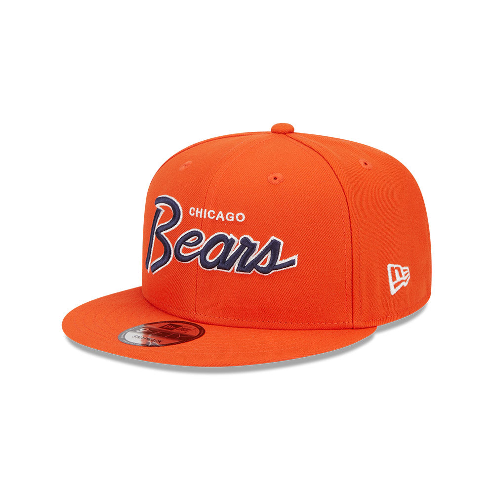 Chicago Bears New Era 9FIFTY Script Orange Snapback Hat