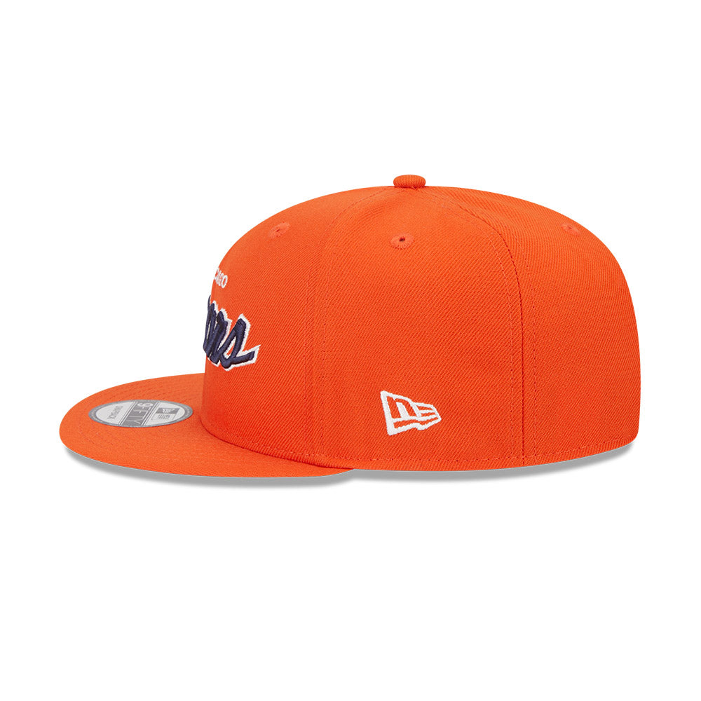 Chicago Bears New Era 9FIFTY Script Orange Snapback Hat