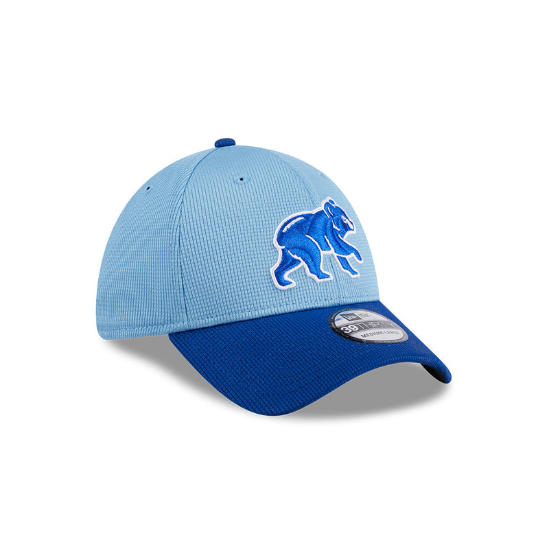 Chicago Cubs Sky/Royal Walking Bear New Era 39THIRTY Flex Fit Hat