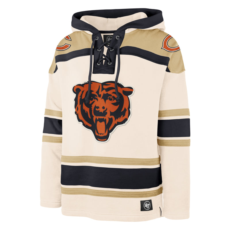 Chicago Bears Natural Cream Lacer Hoodie