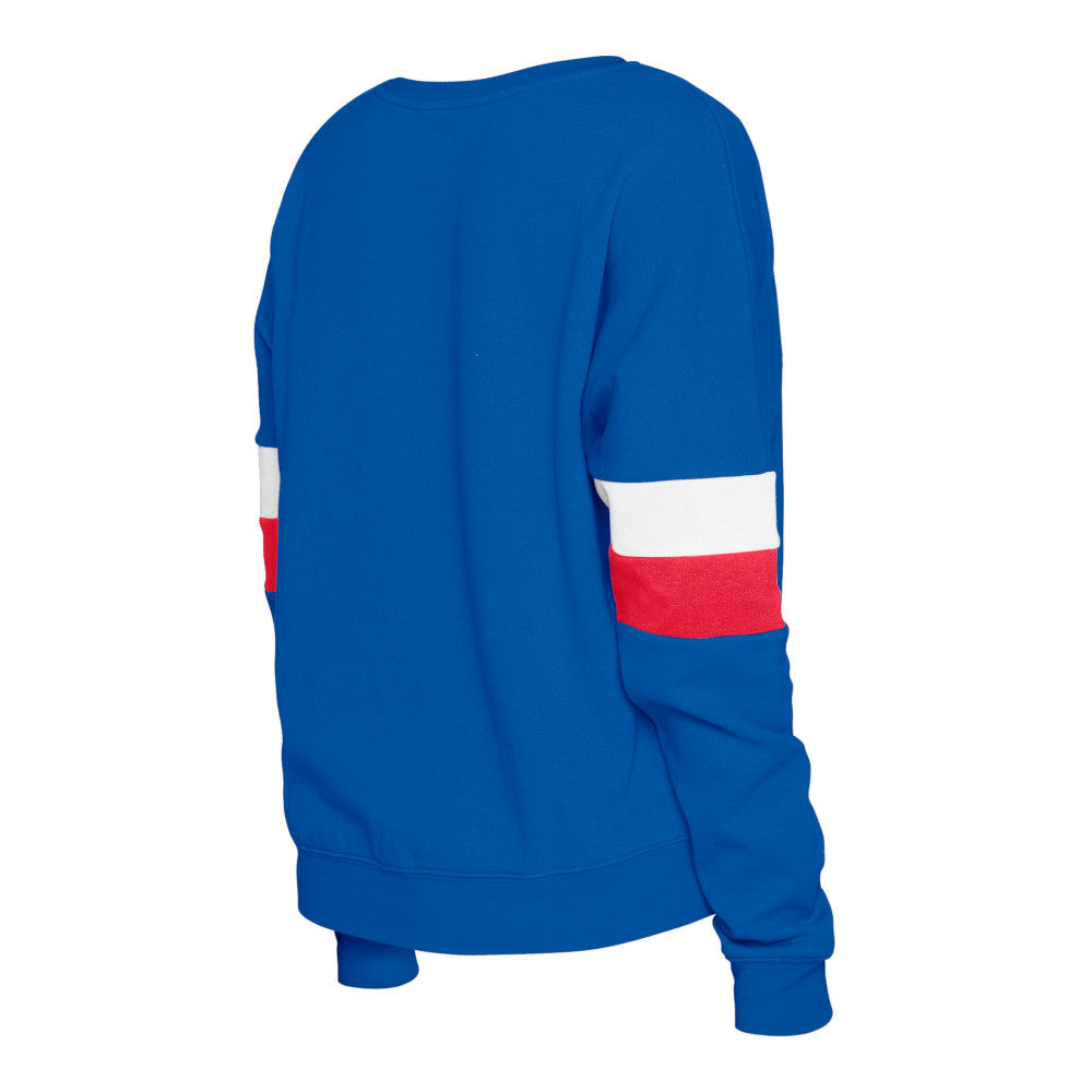 Chicago Cubs New Era Women's Royal Crewneck Sweatshirt