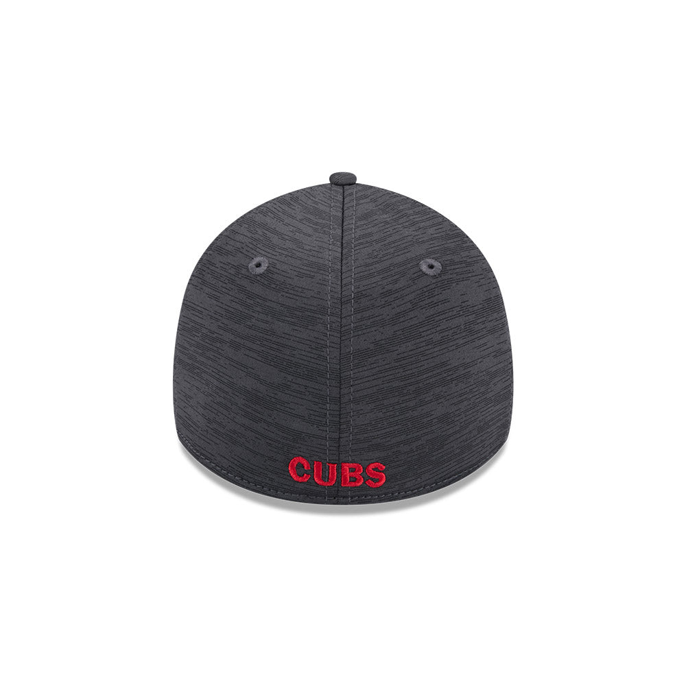 Chicago Cubs 2024 Clubhouse Grey '84 Logo New Era 39THIRTY Flex Fit Hat