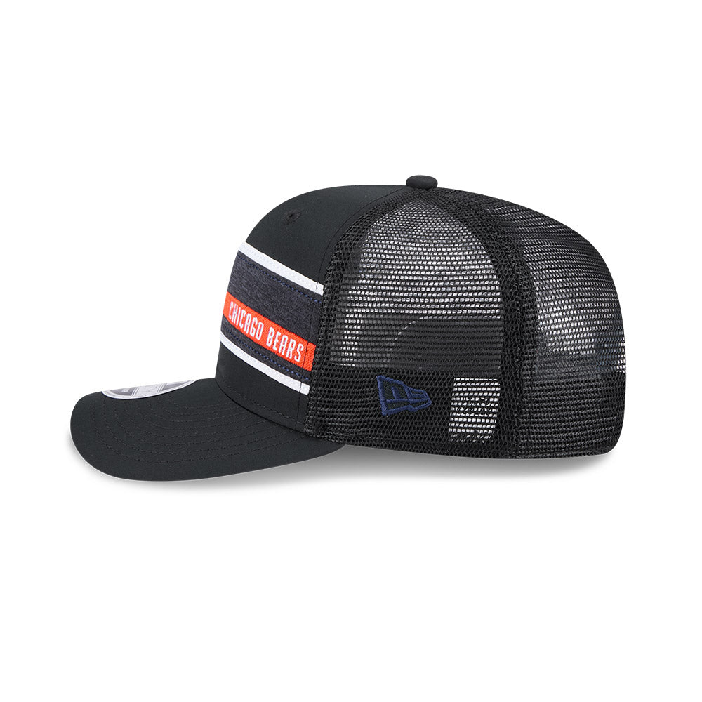 Chicago Bears New Era 9SEVENTY Trucker Stripe Stretch Snapback Hat