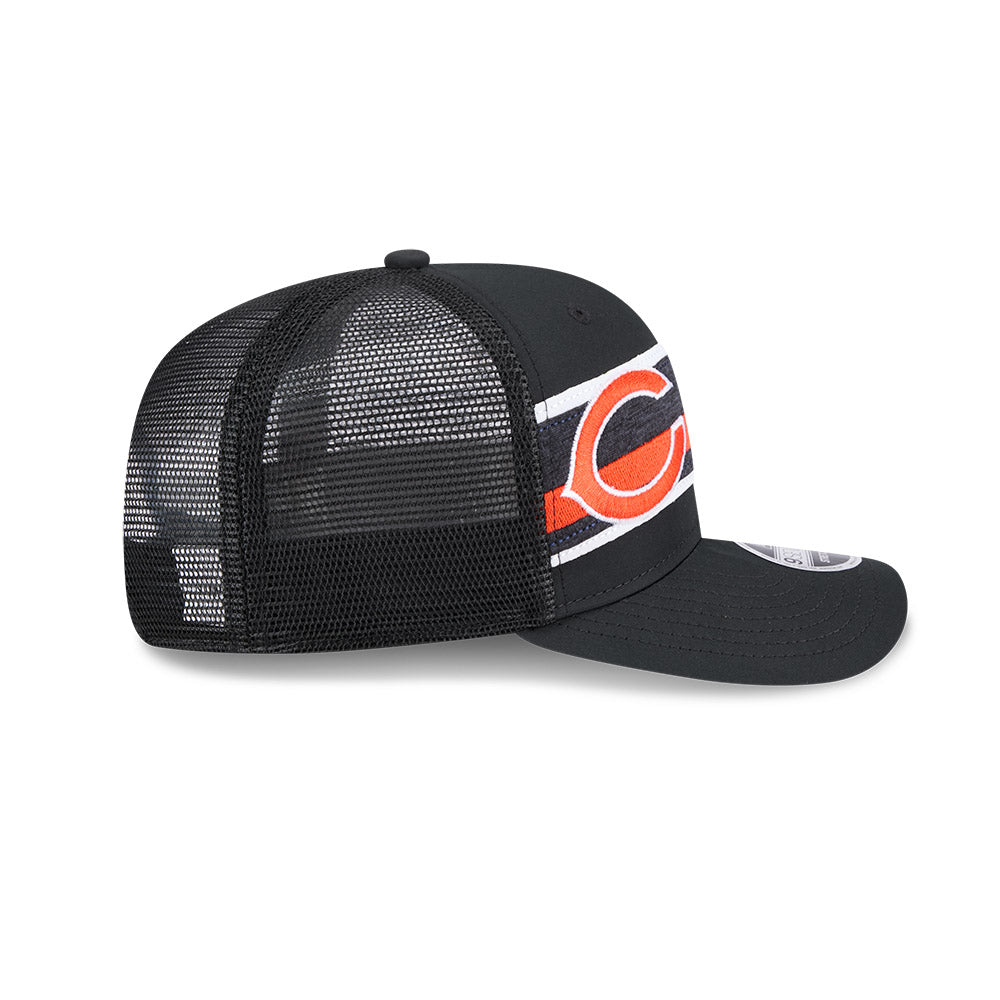 Chicago Bears New Era 9SEVENTY Trucker Stripe Stretch Snapback Hat