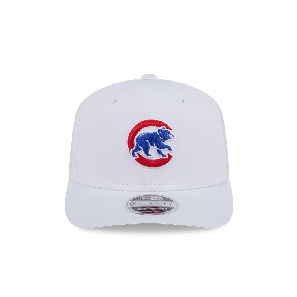 Chicago Cubs New Era 9SEVENTY White Perform Stretch Snapback Hat