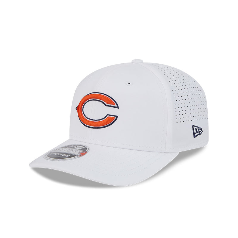 Chicago Bears New Era White 9SEVENTY Stretch Snapback Hat