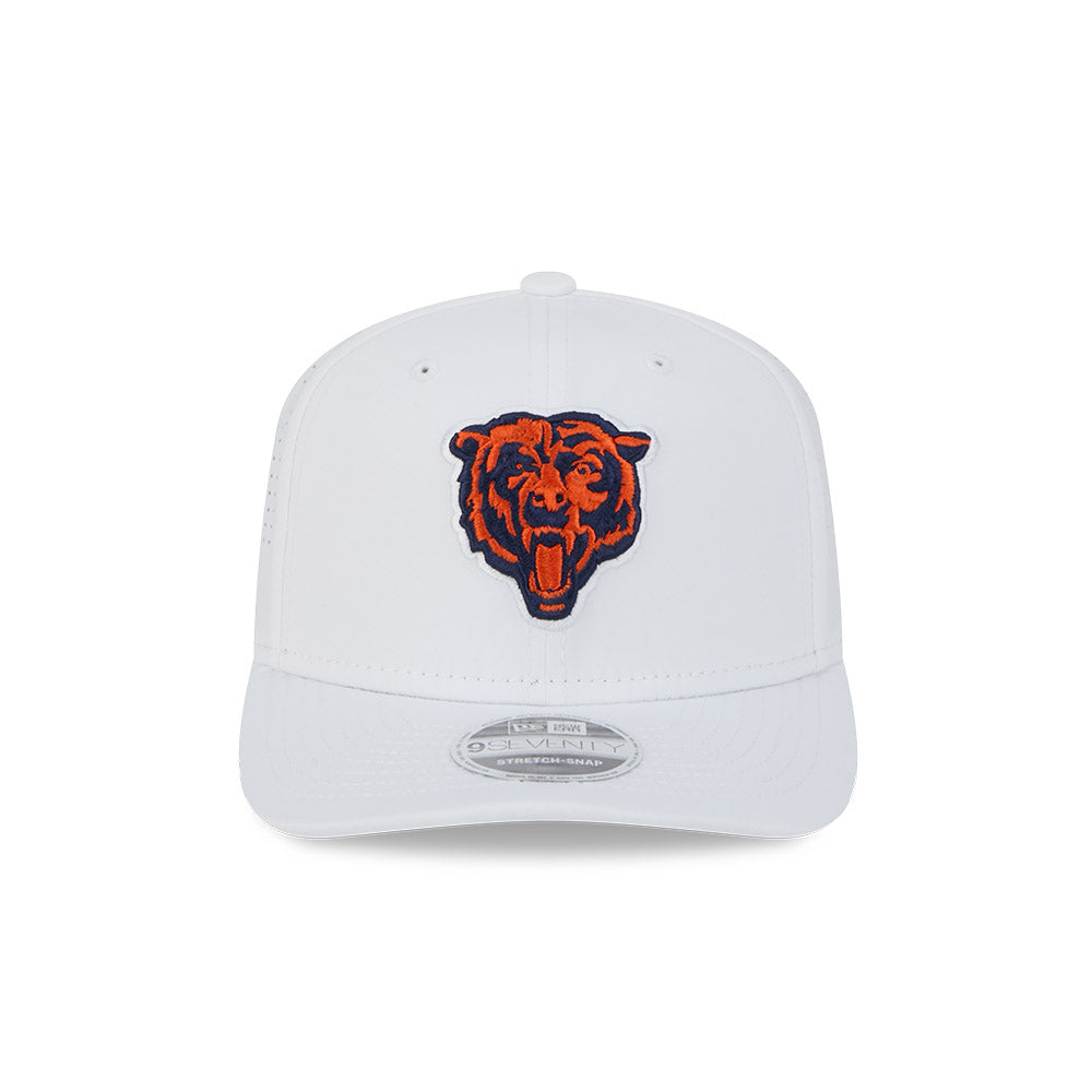 Casquette New Era 39Thirty Chicago Bulls – Blanc, Stretch Fit, Logo Brodé