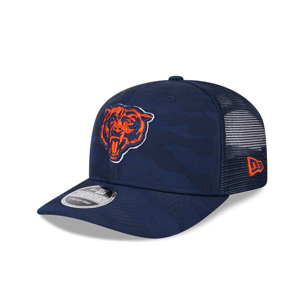 Chicago Bears New Era 9SEVENTY Camo Trucker Stretch Snapback Hat