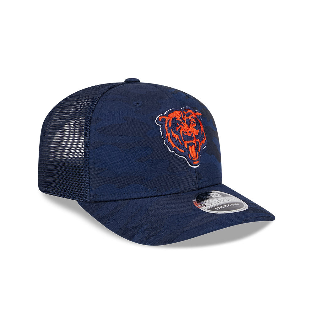 Chicago Bears New Era 9SEVENTY Camo Trucker Stretch Snapback Hat