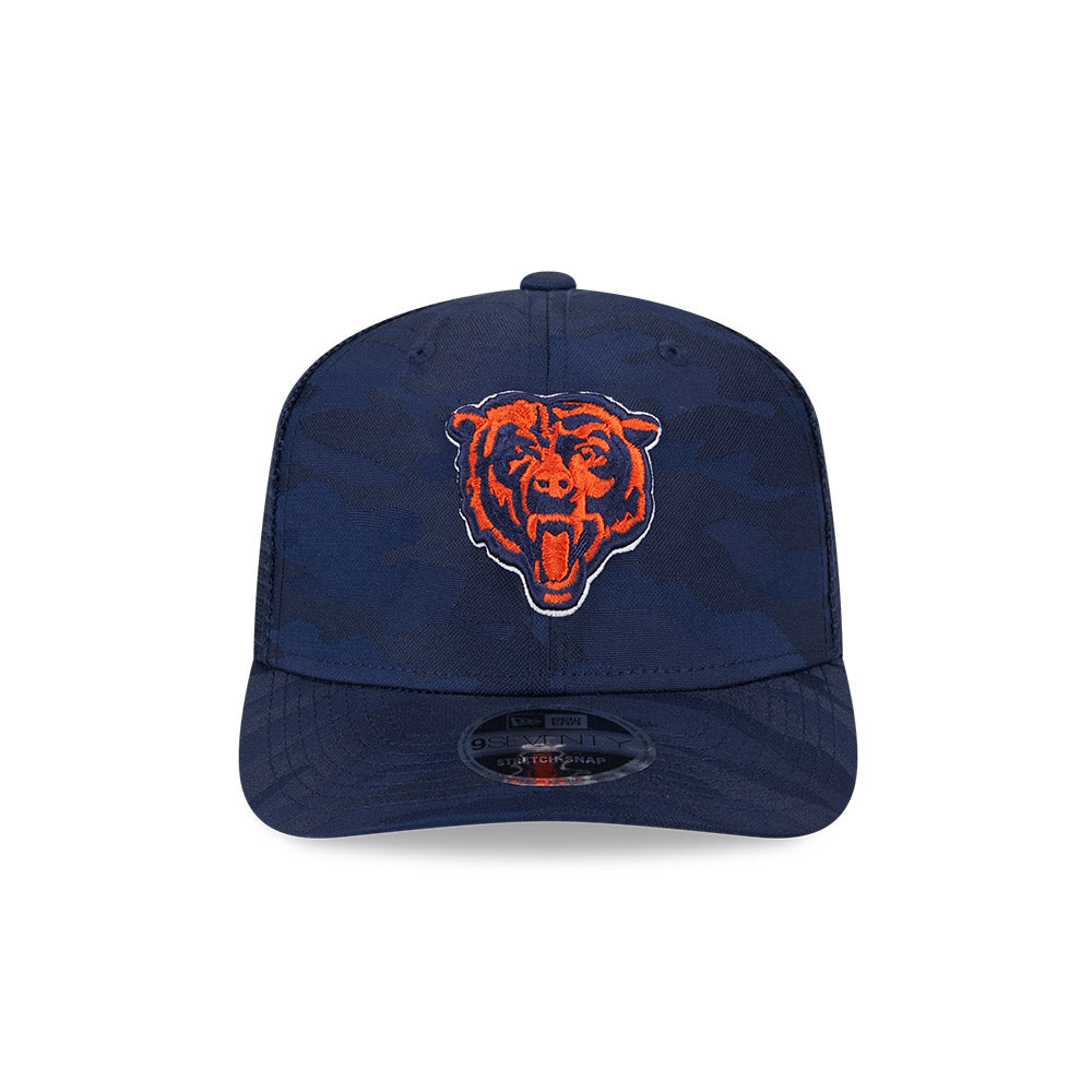 Chicago Bears New Era 9SEVENTY Camo Trucker Stretch Snapback Hat