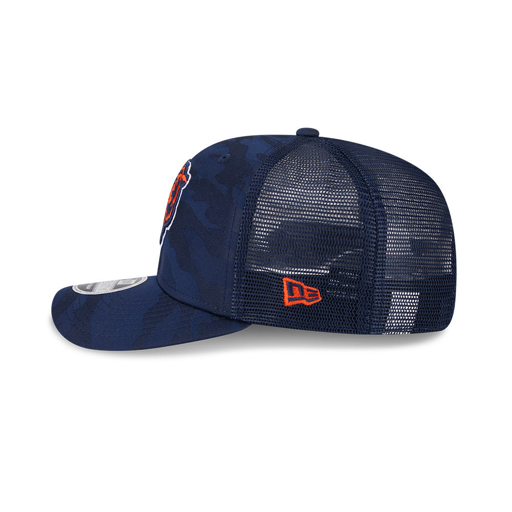 Chicago Bears New Era 9SEVENTY Camo Trucker Stretch Snapback Hat