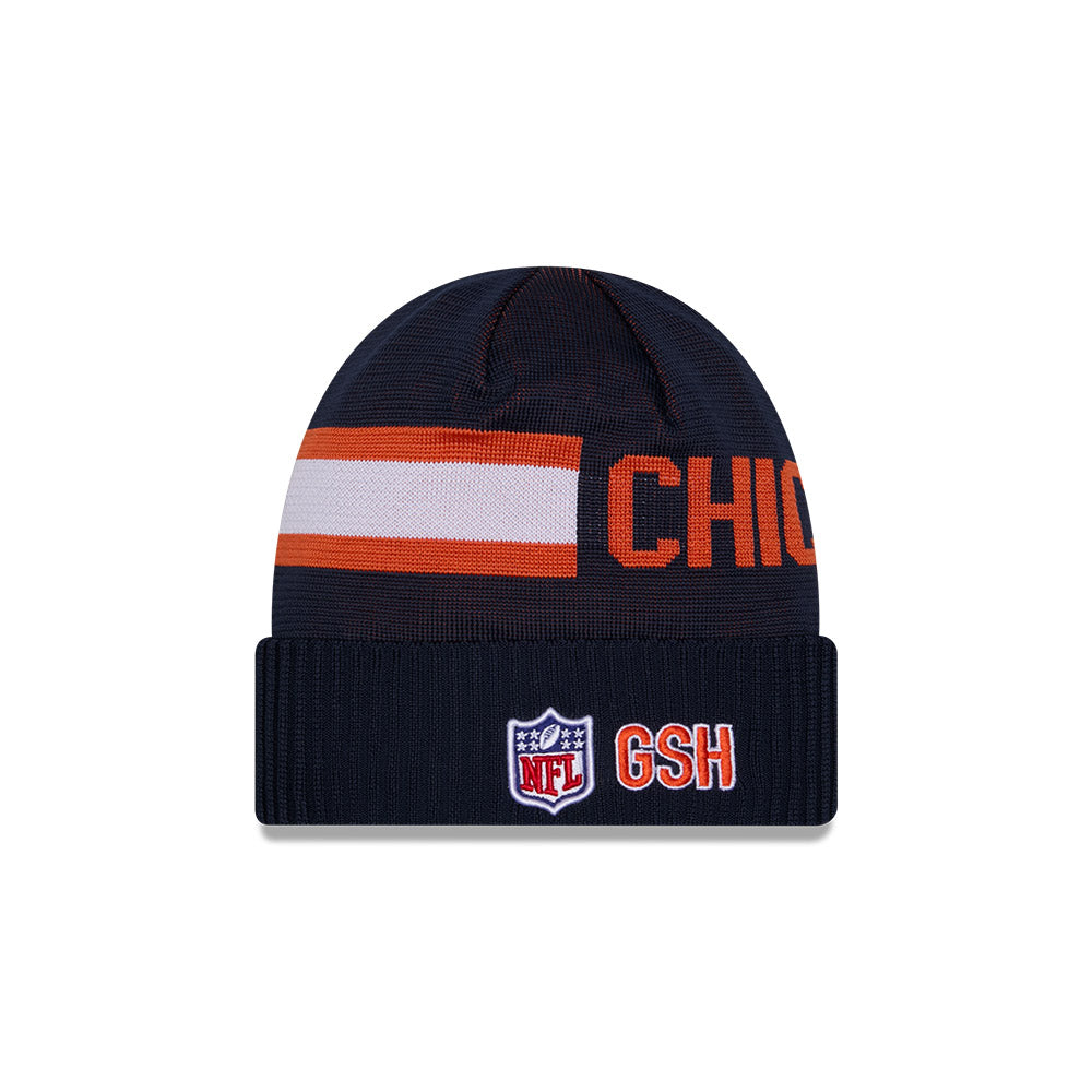 Chicago Bears 2024 Sideline New Era Tech Knit Cuff B Hat