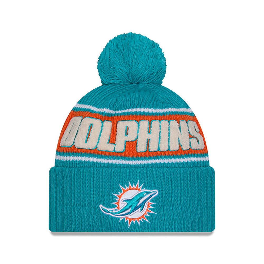 Miami Dolphins On-Field 2024 New Era Winter Knit Hat