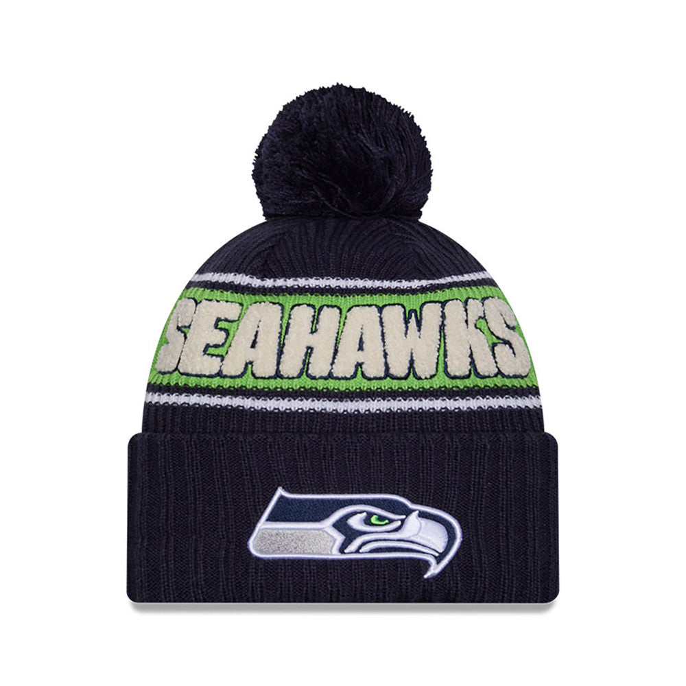 Seattle Seahawks On-Field 2024 New Era Winter Knit Hat