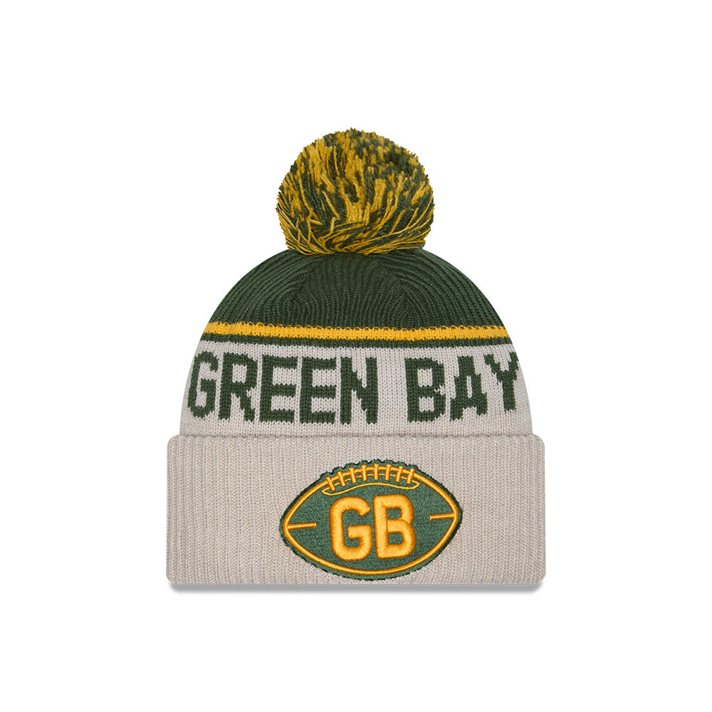 Green Bay Packers 2024 Sideline New Era Historic Sport Knit Hat