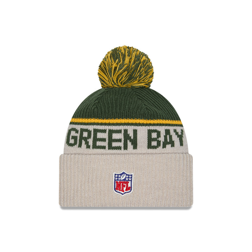 Green Bay Packers 2024 Sideline New Era Historic Sport Knit Hat