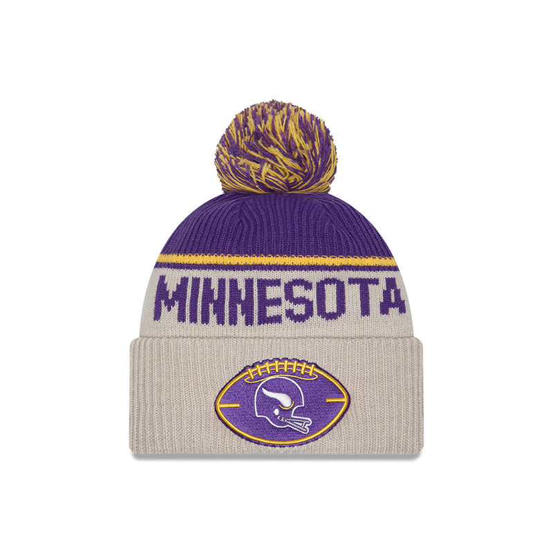 Minnesota Vikings 2024 Sideline New Era Historic Sport Knit Hat