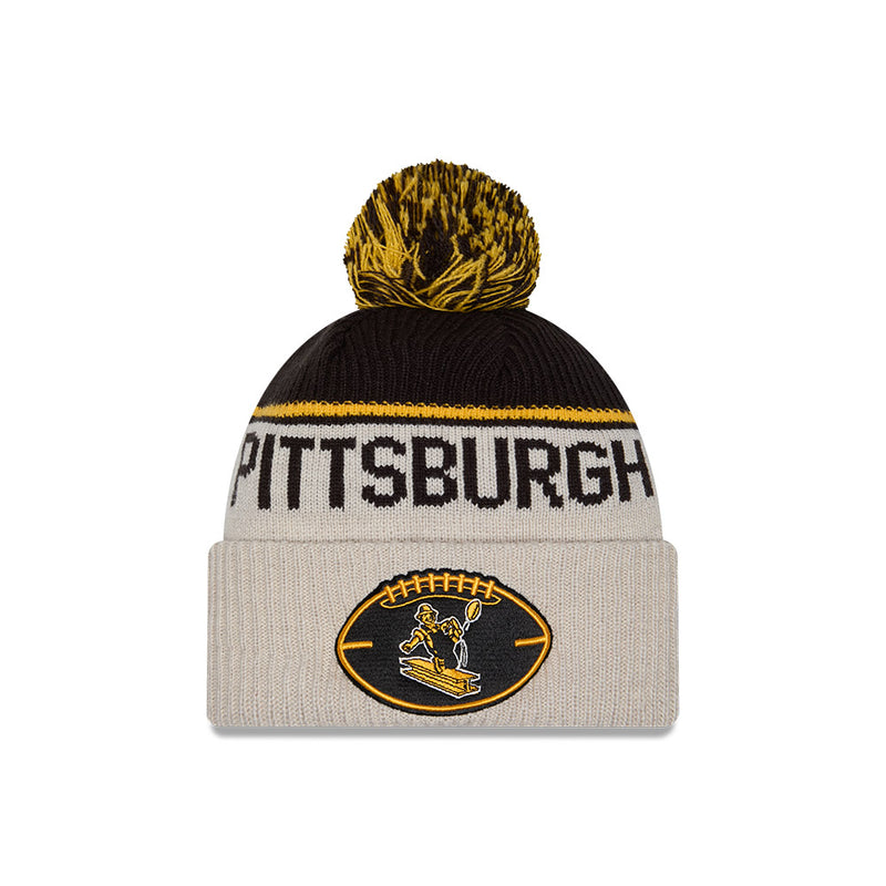 Pittsburgh Steelers 2024 Sideline New Era Historic Sport Knit Hat