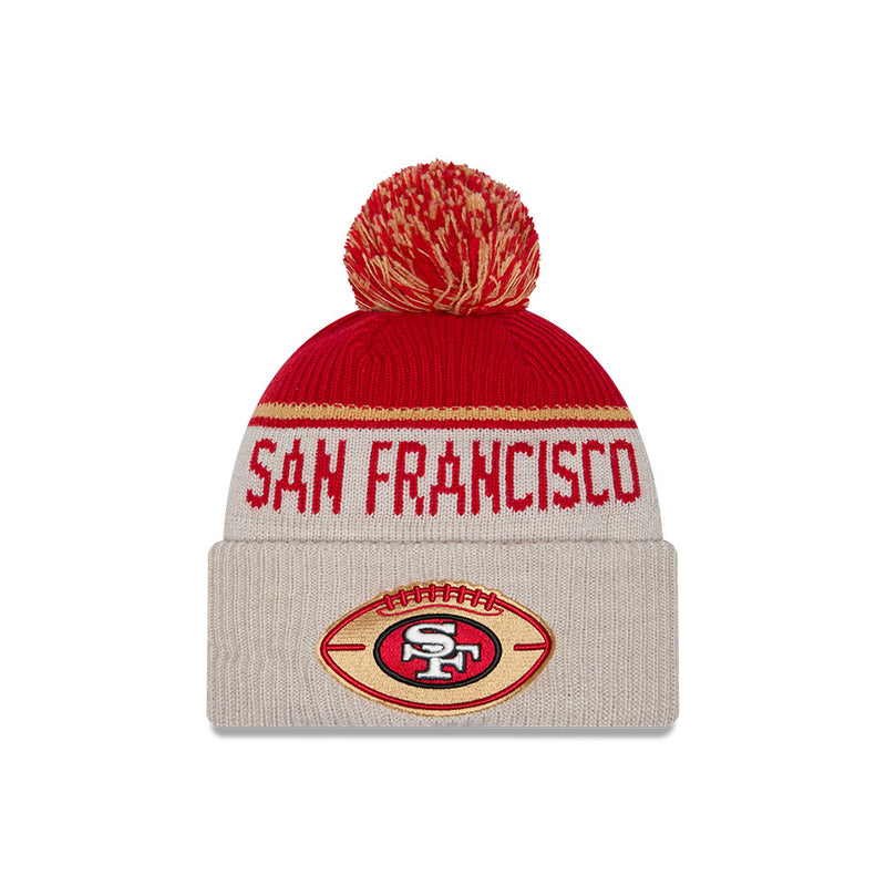 San Francisco 49ers 2024 Sideline New Era Historic Sport Knit Hat