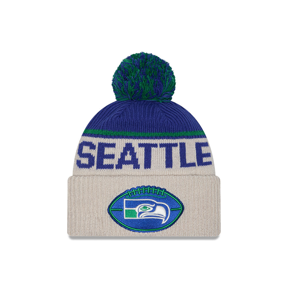 Seattle Seahawks 2024 Sideline New Era Historic Sport Knit Hat