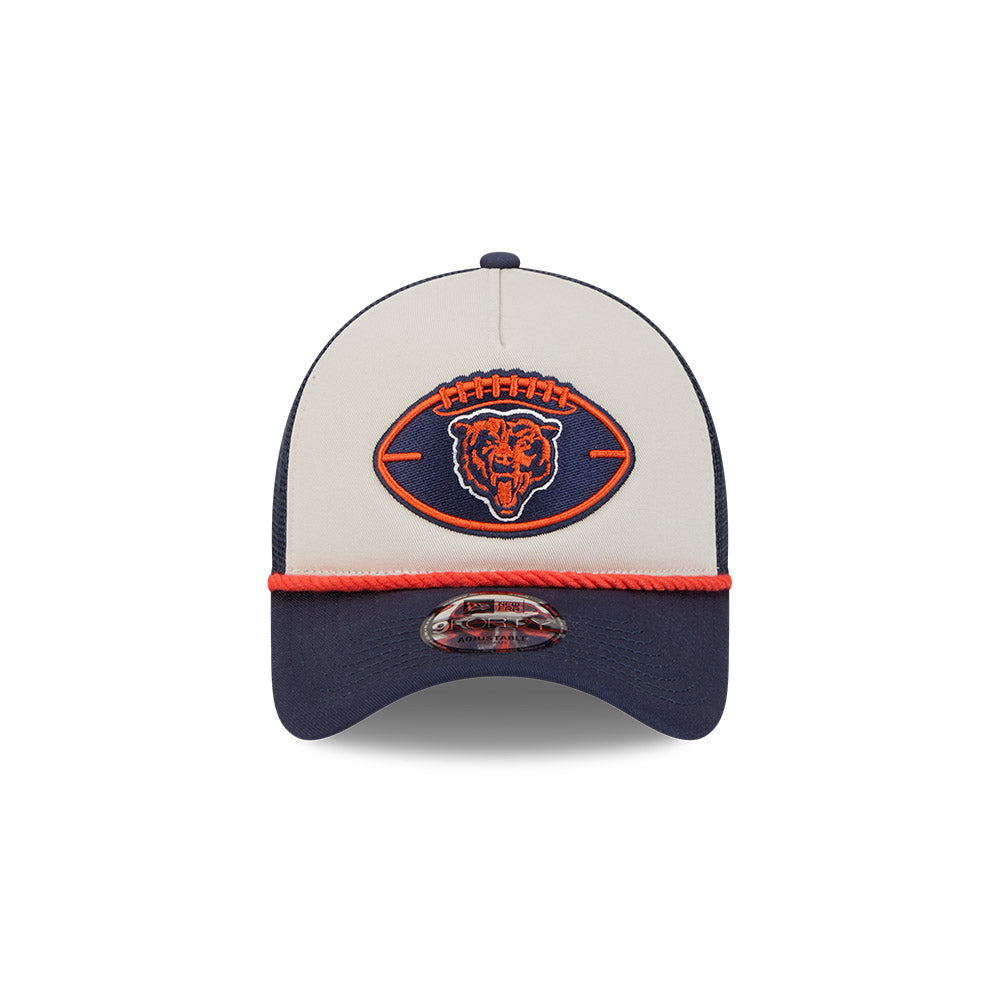 Chicago Bears 2024 Historic Sideline New Era 9FORTY A-Frame Adjustable Hat