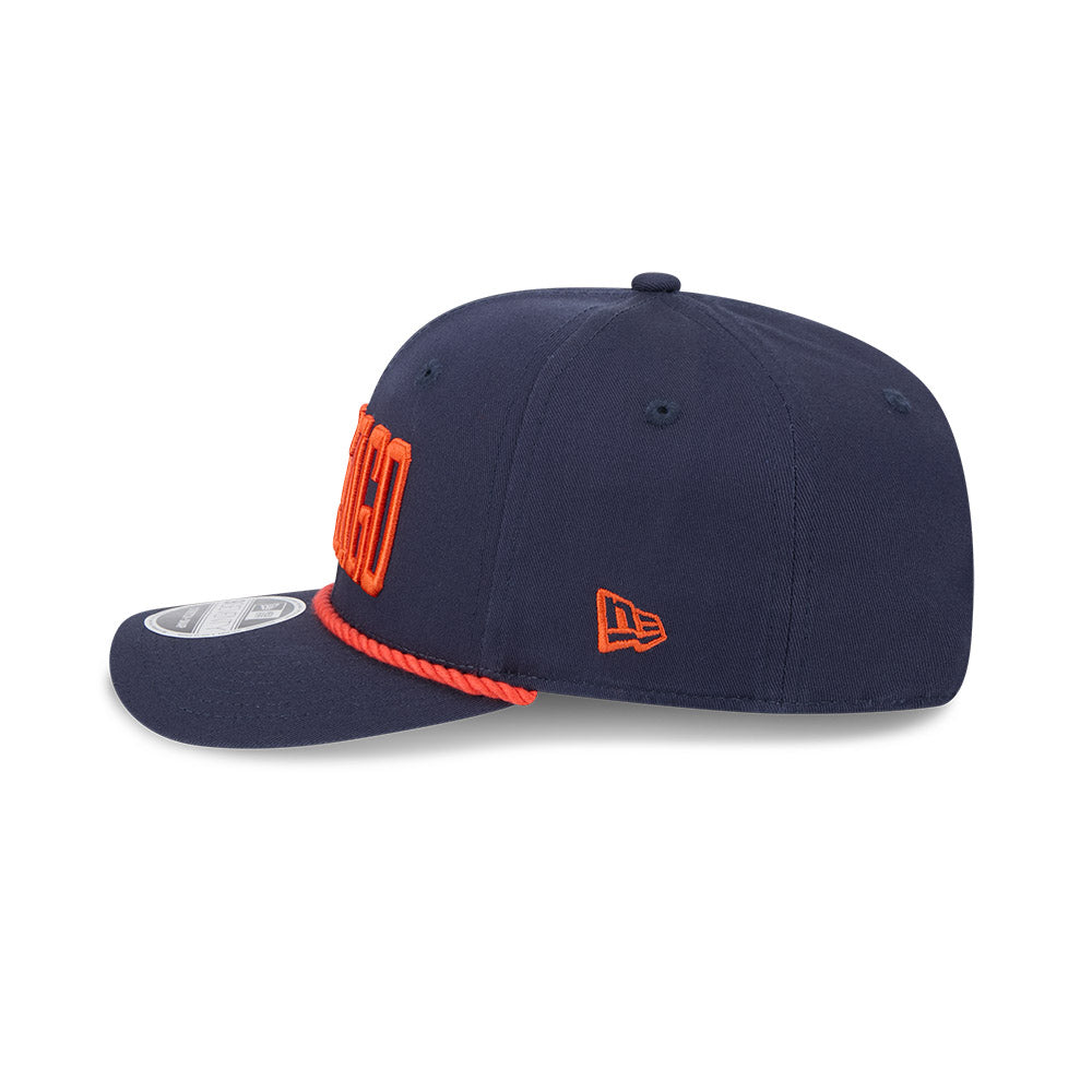Chicago Bears New Era 9SEVENTY Navy Chicago Rope Stretch-Snap Adjustab ...