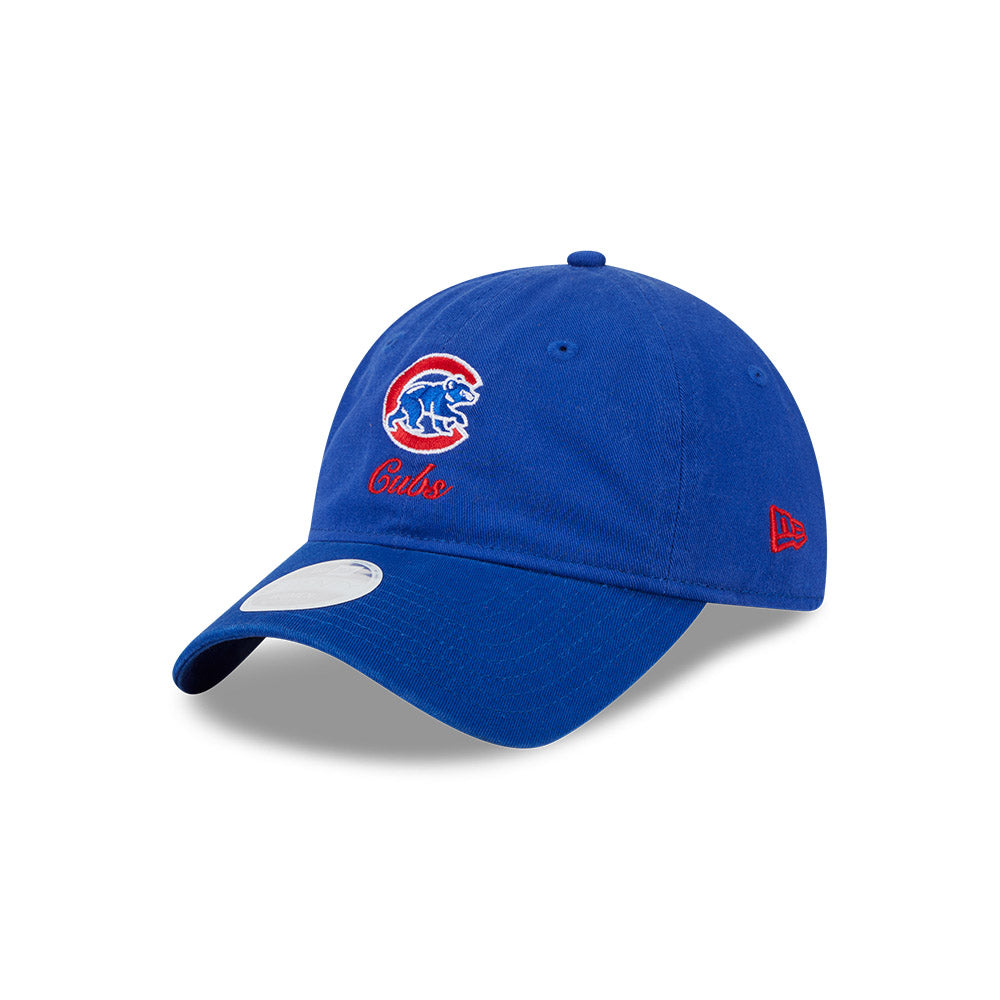 Chicago Cubs New Era Women's Royal Preppy Team 9TWENTY Adjustable Hat