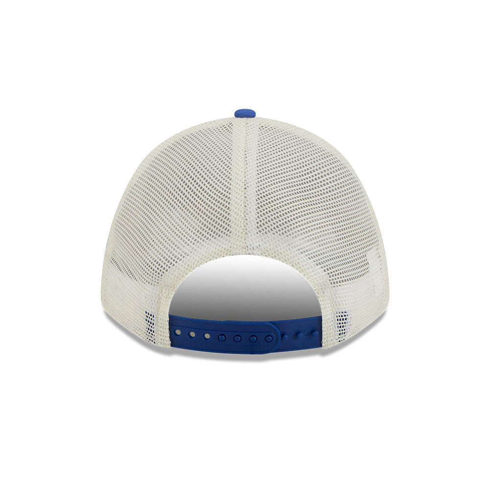 Chicago Cubs New Era 9FORTY Chrome Arch A-Frame Trucker Hat