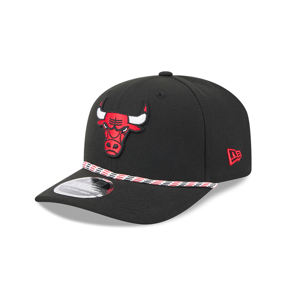 Chicago Bulls New Era 9SEVENTY Black Multi Rope Stretch-Snap Adjustable Hat