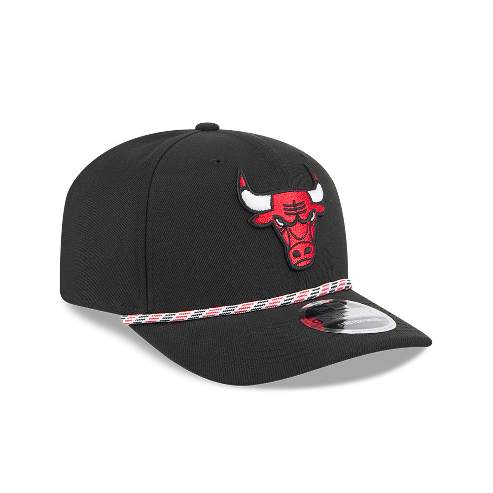 Chicago Bulls New Era 9SEVENTY Black Multi Rope Stretch-Snap Adjustable Hat