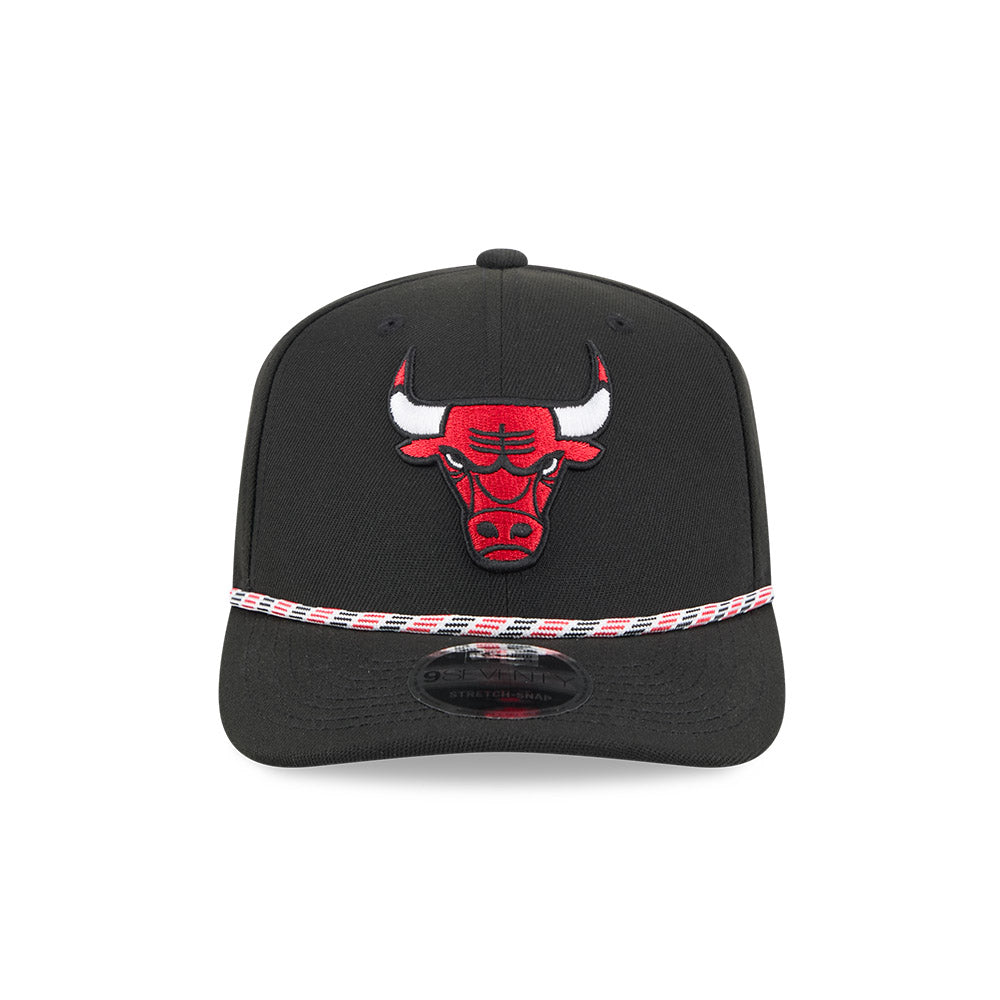 Chicago Bulls New Era 9SEVENTY Black Multi Rope Stretch-Snap Adjustable Hat