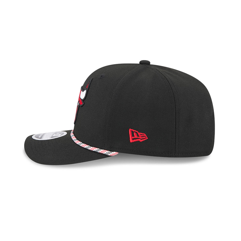 Chicago Bulls New Era 9SEVENTY Black Multi Rope Stretch-Snap Adjustable Hat