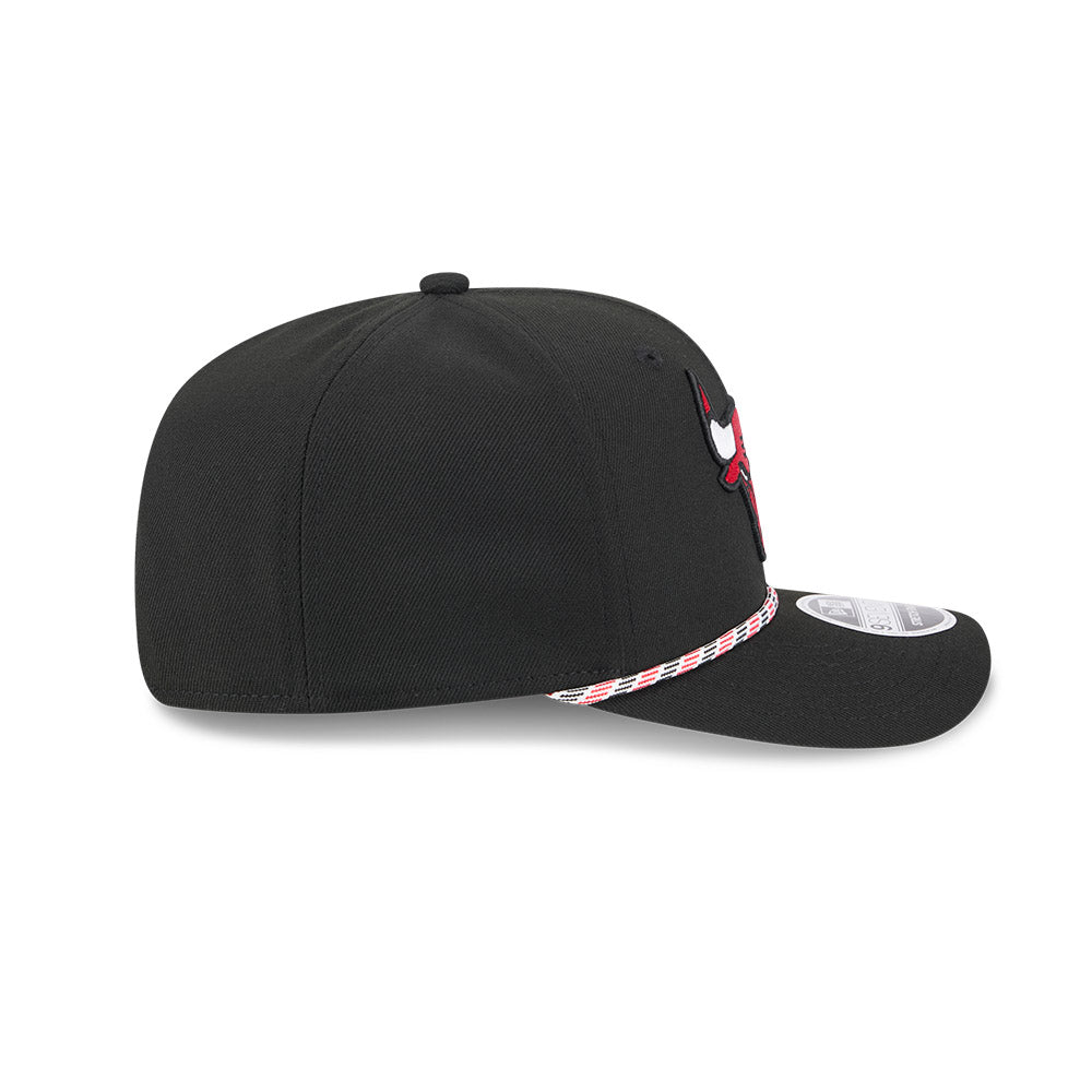 Chicago Bulls New Era 9SEVENTY Black Multi Rope Stretch-Snap Adjustable Hat