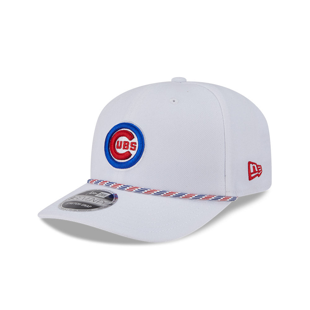 Chicago Cubs New Era 9SEVENTY White Bullseye Multi Rope Stretch-Snap Adjustable Hat