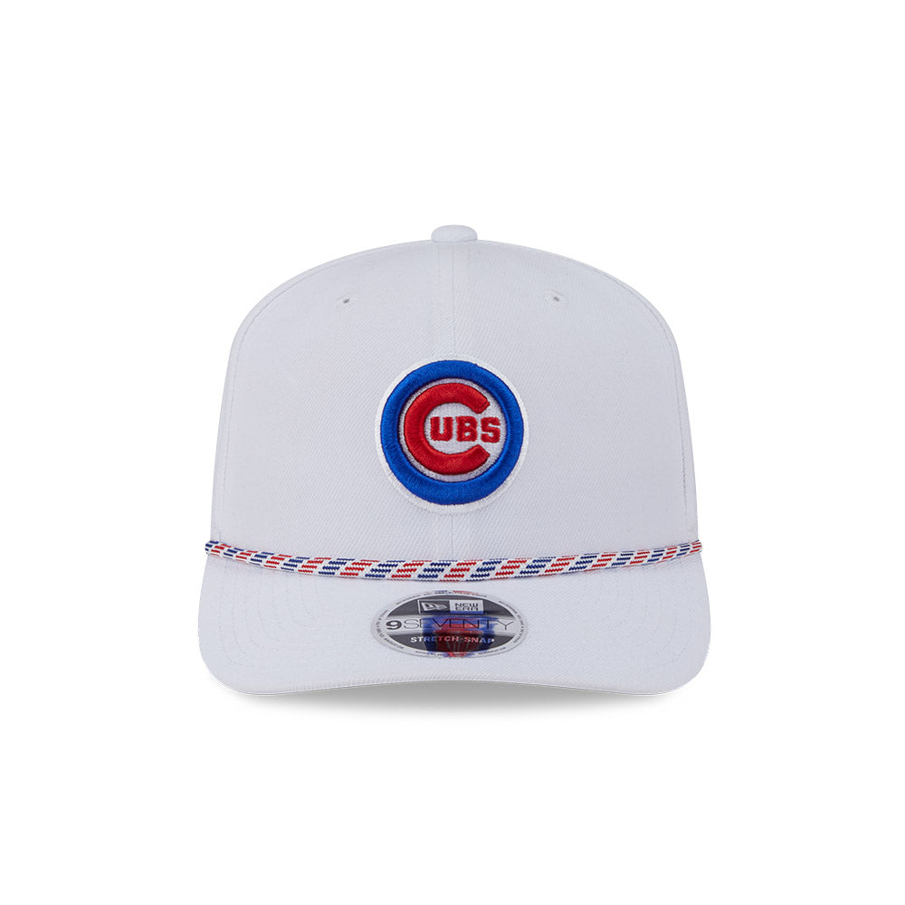 Chicago Cubs New Era 9SEVENTY White Bullseye Multi Rope Stretch-Snap A ...