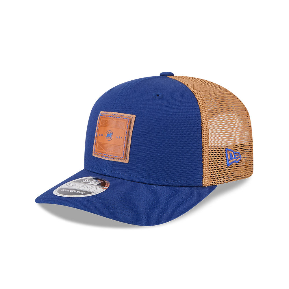 Chicago Cubs New Era 9SEVENTY Debossed Logo Stretch-Snap Adjustable Hat