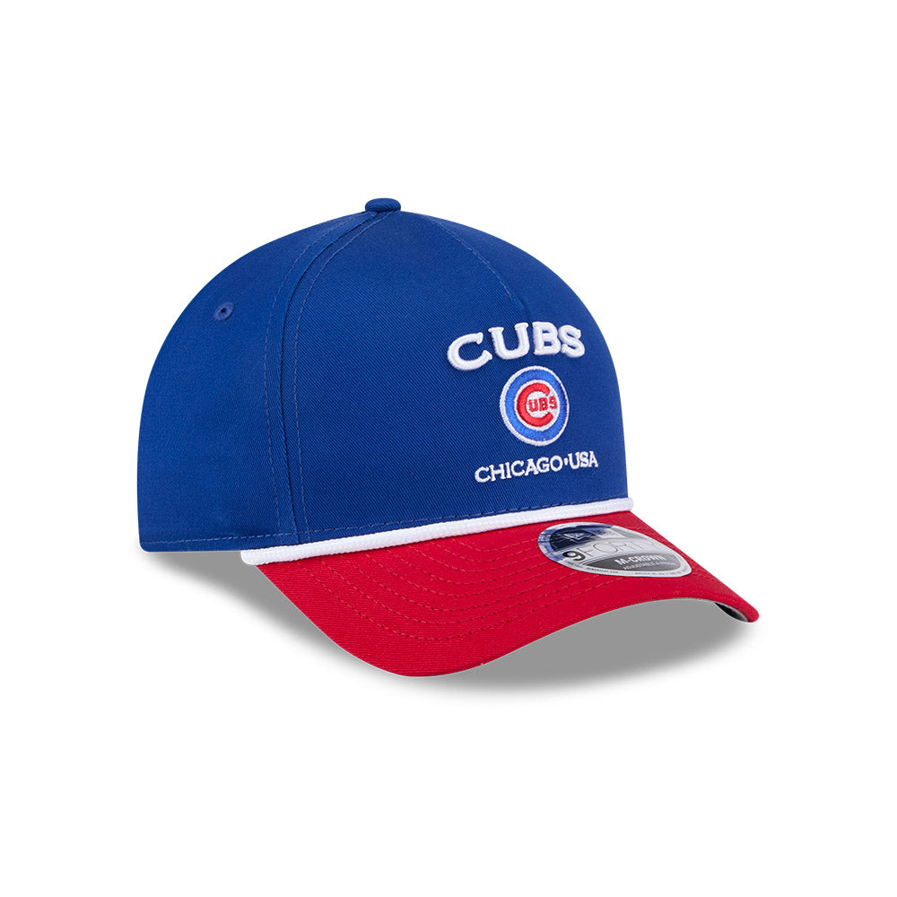 Chicago Cubs New Era 9FORTY M-Crown A-Frame 2-TONE Adjustable Rope Hat