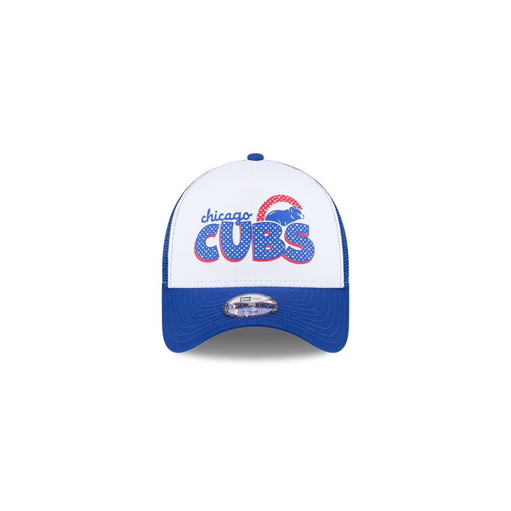 Chicago Cubs New Era 9FORTY A-Frame Hearts Youth Adjustable Hat