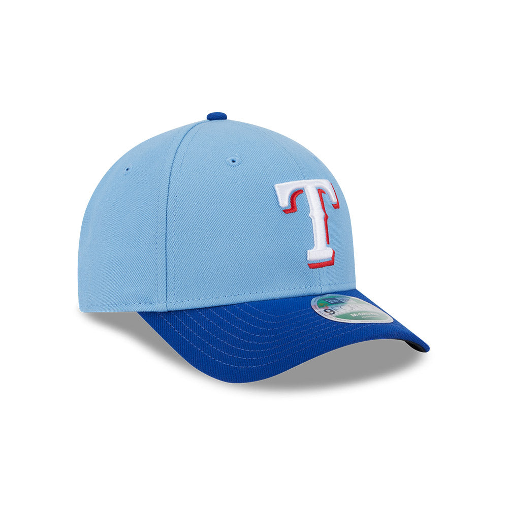 Texas Rangers New Era Light Blue 9FORTY Alternate M-Crown Player Replica Adjustable Hat