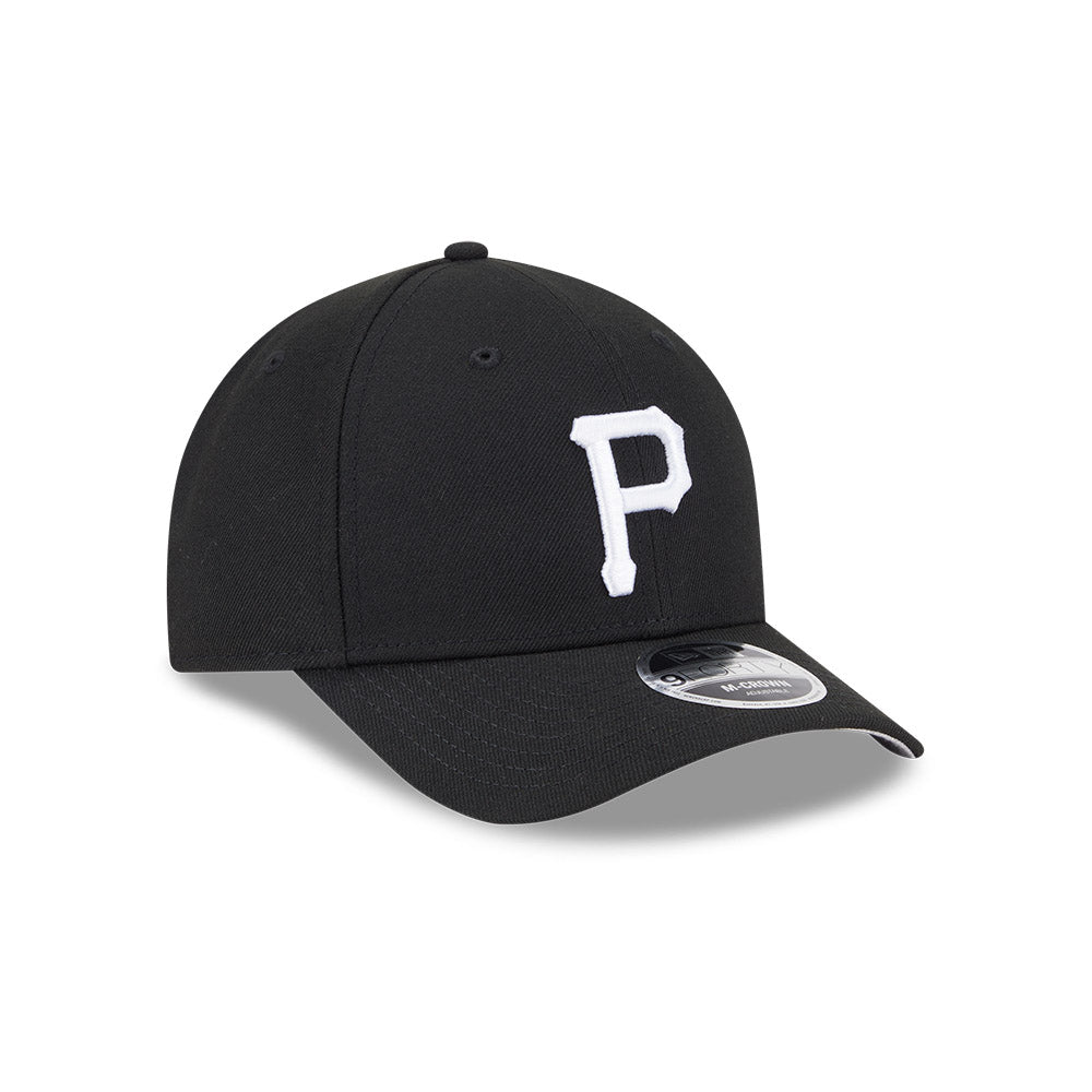 Pittsburgh Pirates New Era Black/White 9FORTY M-Crown Adjustable Hat