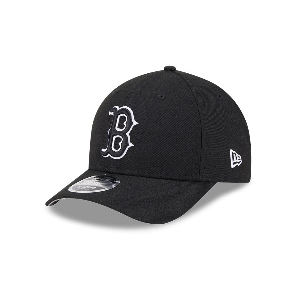 Boston Red Sox New Era Black/White 9FORTY M-Crown Adjustable Hat