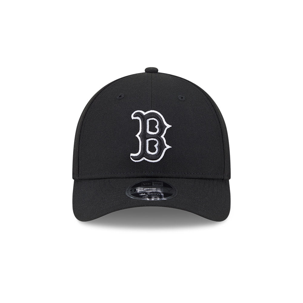 Boston Red Sox New Era Black/White 9FORTY M-Crown Adjustable Hat